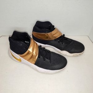 Summer Sale on Rare Black & Gold Kyrie 2 NikeiD Sneakers Size 8 EUC